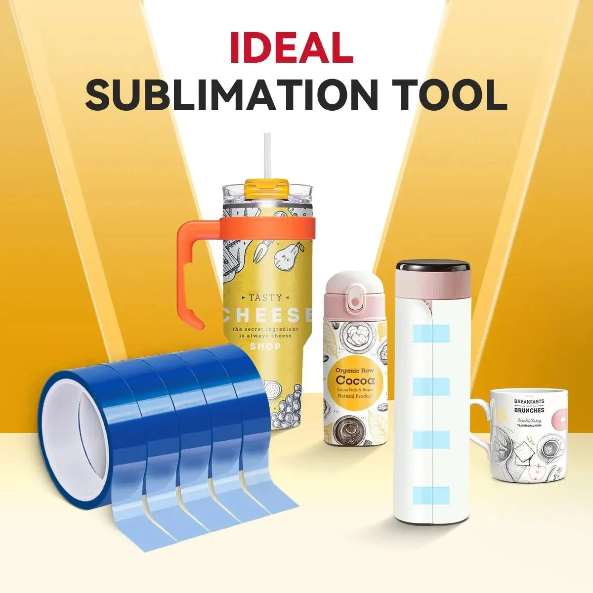 0.39" Sublimation Heat Tape (5 rolls Per box)