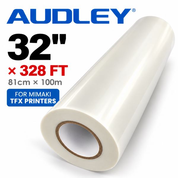Audley 32" x 328FT DTF Film – Hot Peel Double-Sided Transfer Film