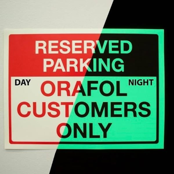 ORAJET® 3930 Photoluminescent Glow - in - the - Dark Printable Vinyl - McLogan Supply