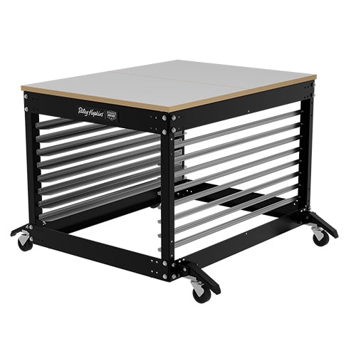 Riley Hopkins Multi - Station Screen Printing Press Cart - McLogan Supply