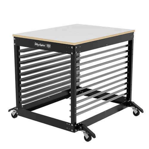 Riley Hopkins Single Station Screen Printing Press Cart - McLogan Supply
