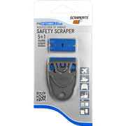 ScrapeRite Tradesman Dwarf Plastic Razor Blade Holder & Blue 6Pk Blades - McLogan Supply