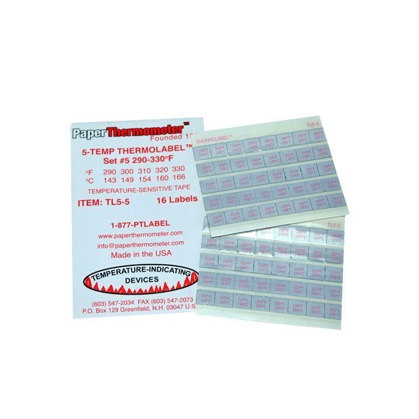 Thermo Labels 5 290 - 330 Degrees - McLogan Supply