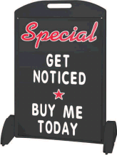 Plasticade Sidewalk Sign (Holds 24X36 Blank)